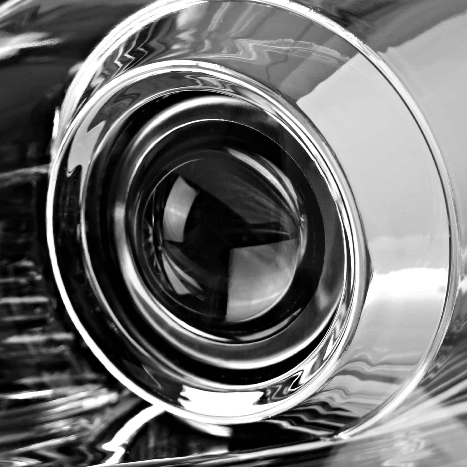 Spec-D Tuning Clear Lens Chrome Housing Projector Headlights w/Sequential LED Signal Compatible with 2006-2010 Lexus IS250 IS350, Left + Right Pair Headlamps Assembly