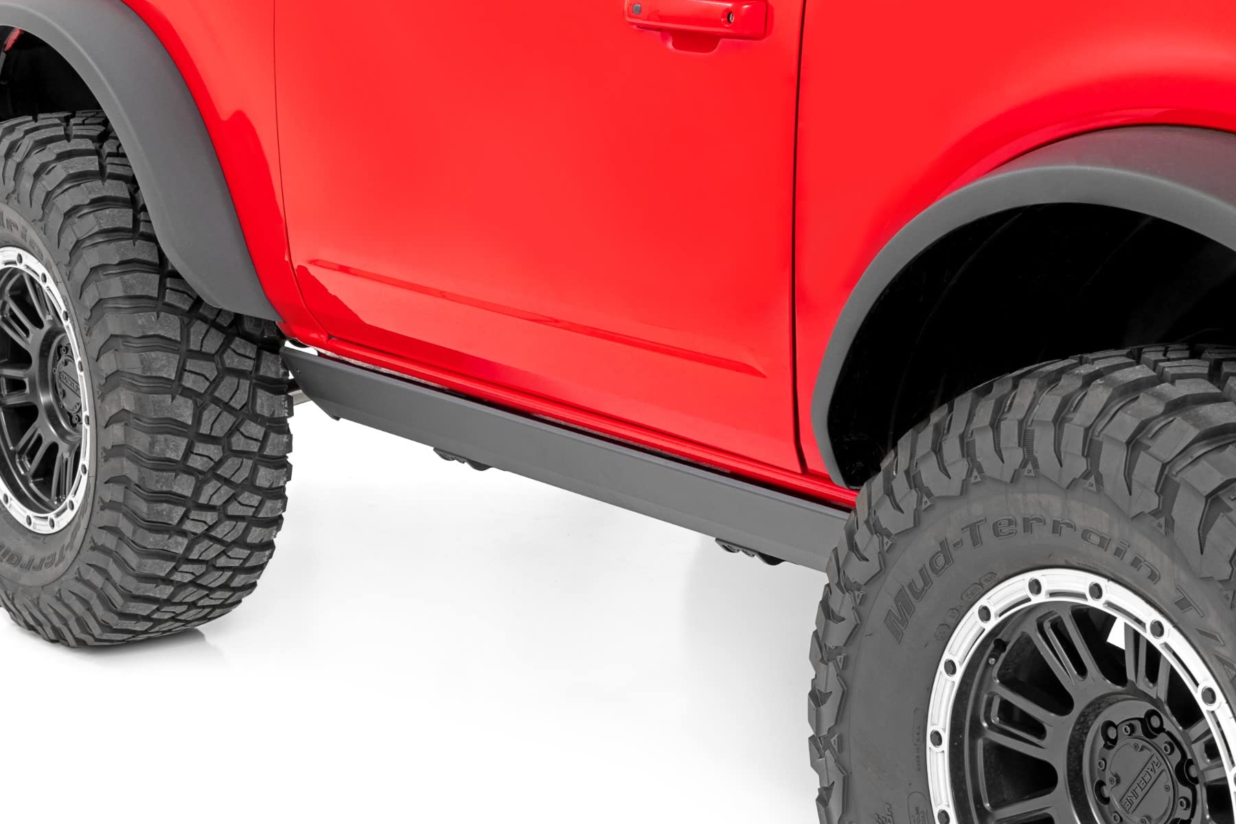 Power Running Boards Rough Country with LED Step Lights for Ford Bronco, 2-Door (2021-2025) - Dual-Motor Electric Running Boards & Retractable Steps