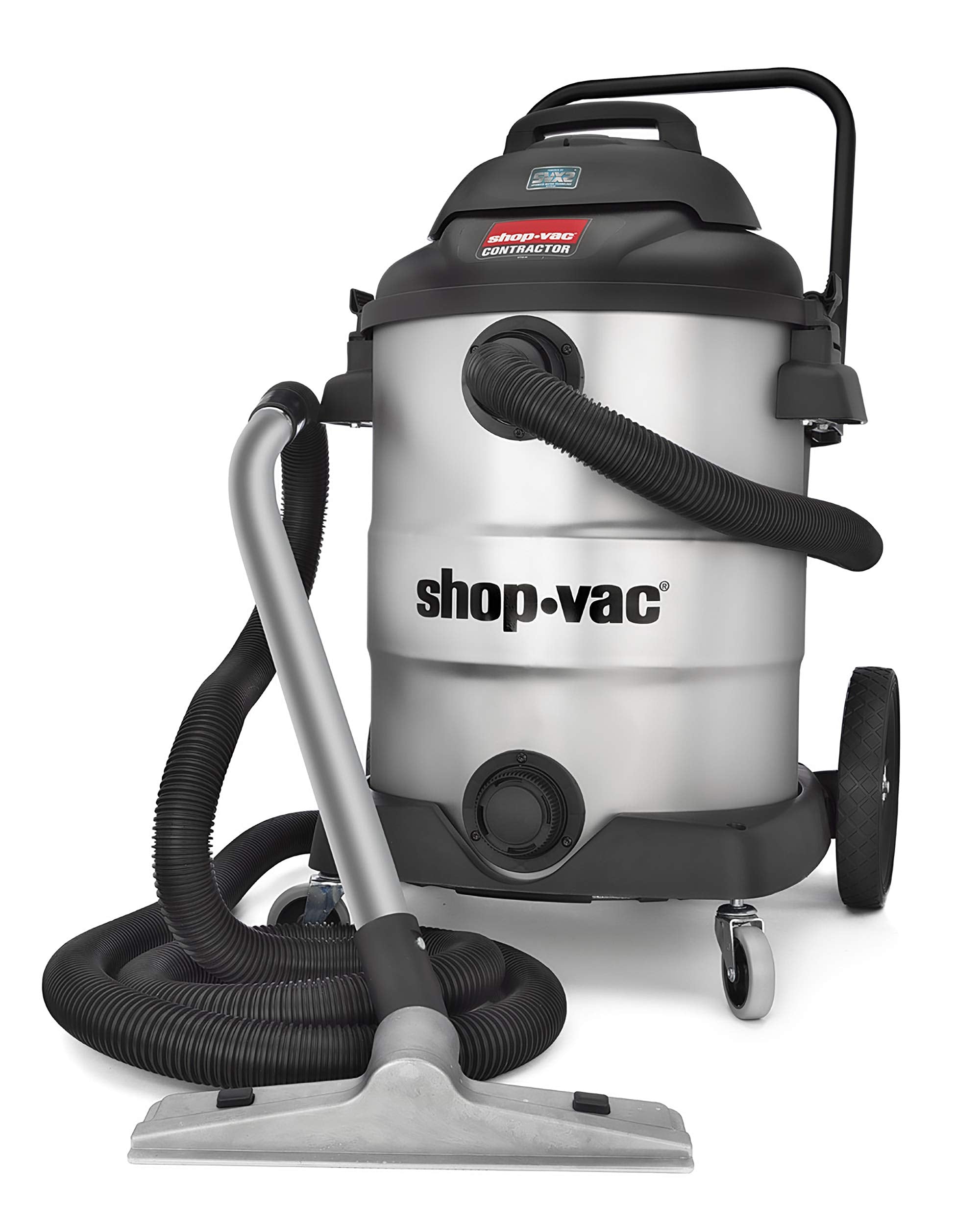 16 Gallon Shop-Vac 9627810 Contractor Wet Dry Vacuum, 6.5 Peak HP Stainless Steel