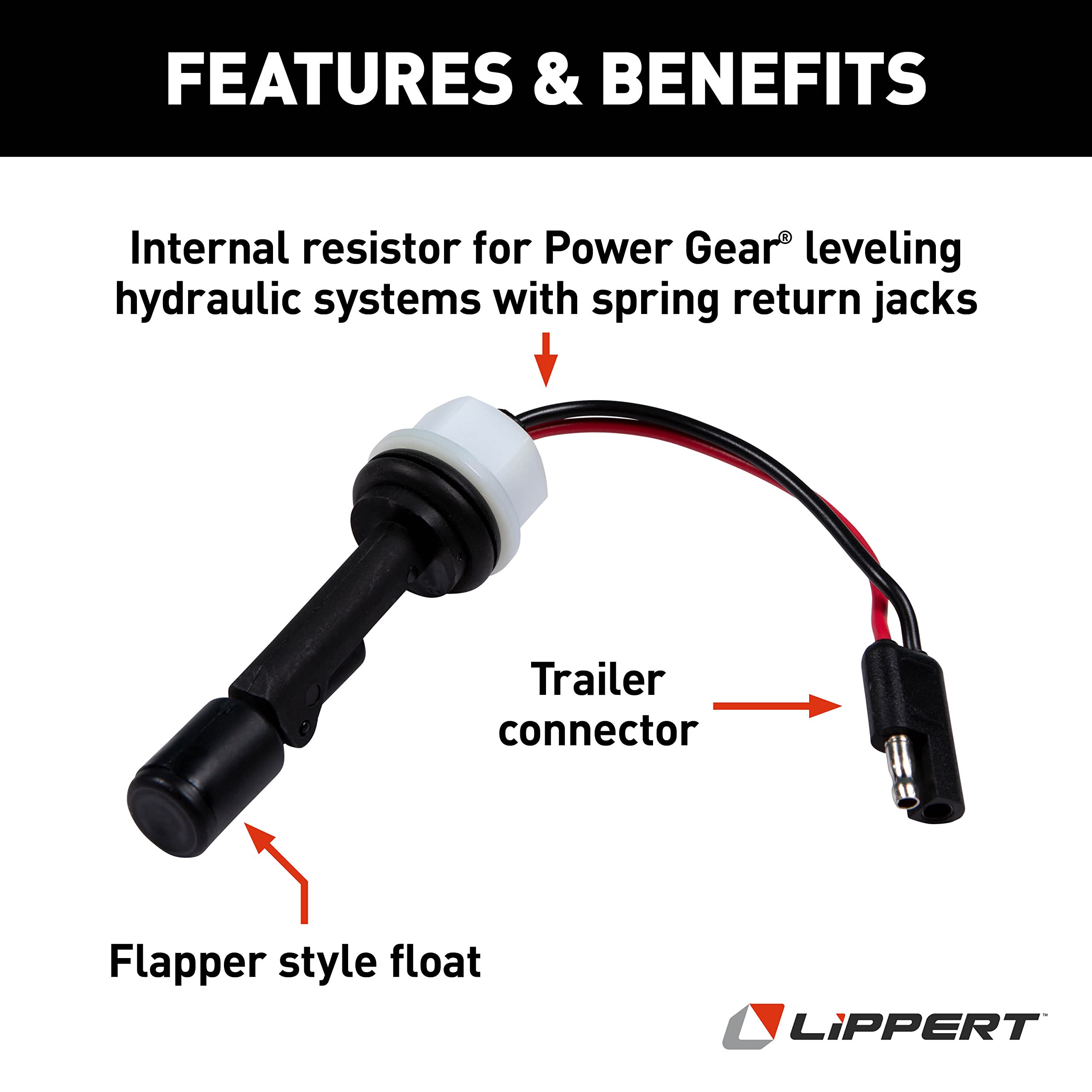 Power Gear Fluid Vertical Sensor (Trailer Connector with Resistor) Leveling