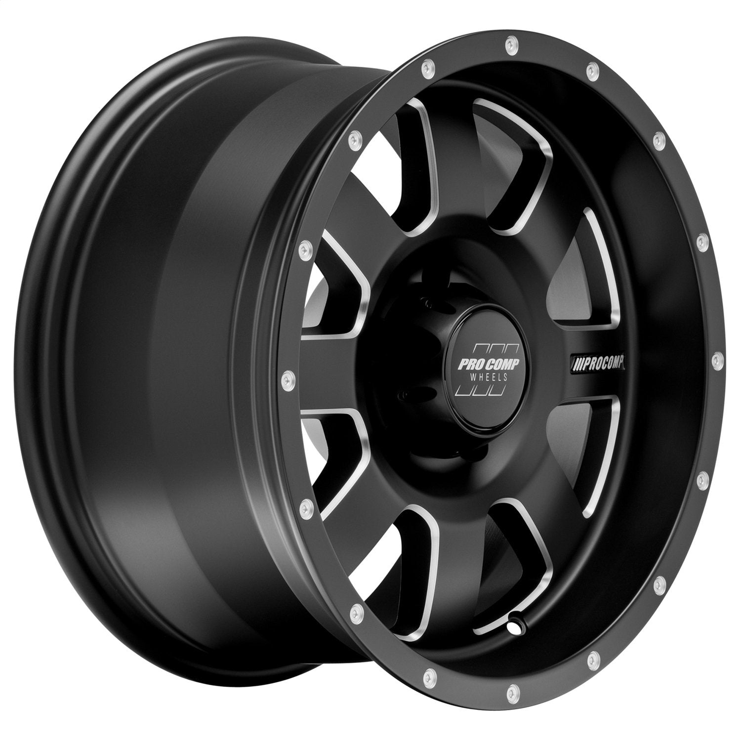Black Pro Comp Alloys 5173-21055 Wheel with Alloy Steel (20 x 10. inches /5 x 150 mm, -18 mm Offset)