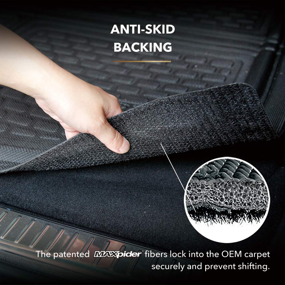 All-Weather 3D MAXpider Rear Trunk Mat for Tesla Model 3 2017-2021 Premium Custom Fit Cargo Liner