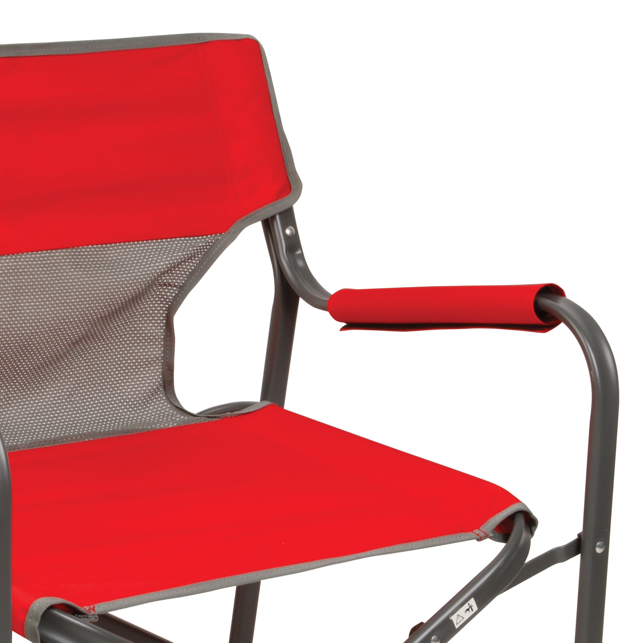 Coleman Outpost Folding Breeze Camping Chair with Cooling Mesh Back, Portable Outdoor Chair Supports up to 300lbs