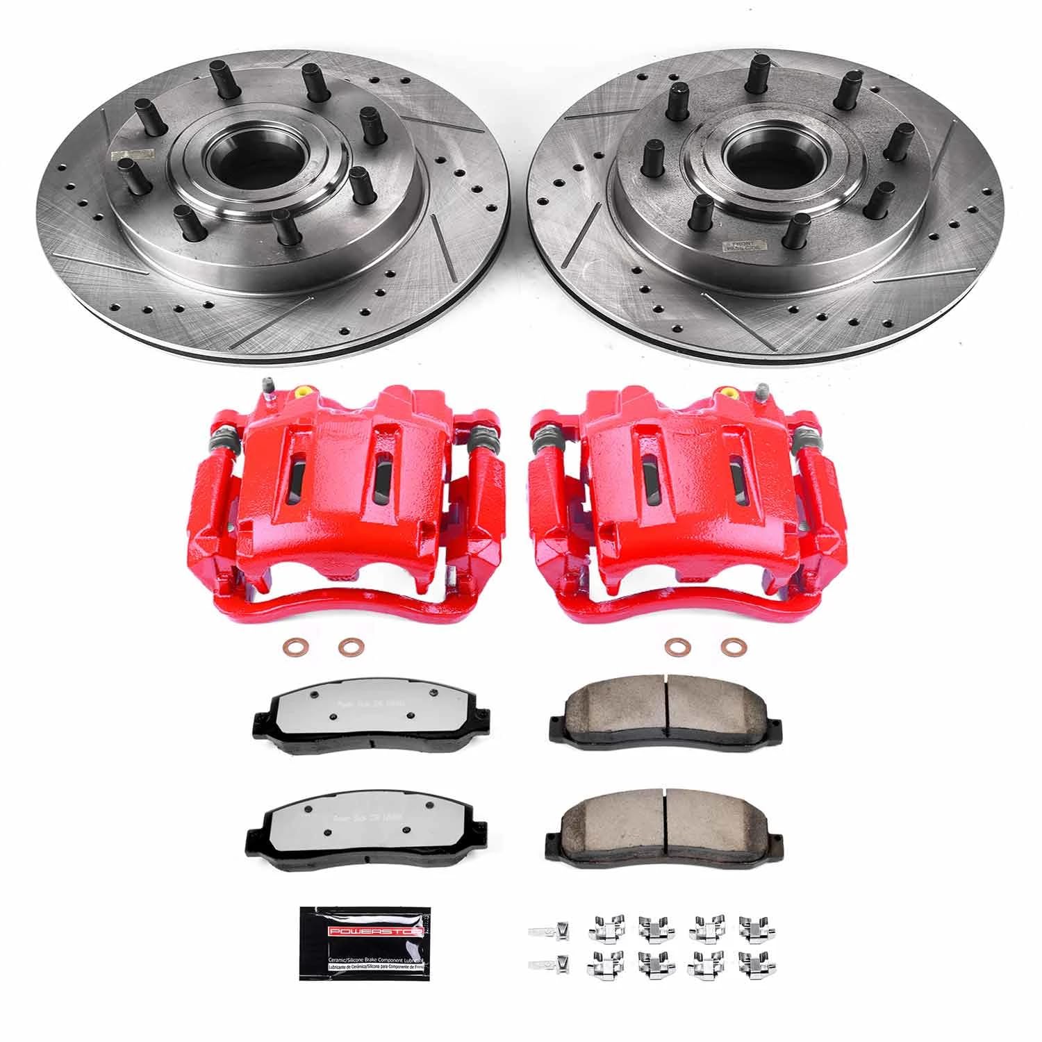 Z23 Evolution Sport Brake Kit Power Stop (KC4611) with Calipers, Front For Nissan Frontier 2005-2015, Suzuki Equator 2009-2012 [Model Specific]