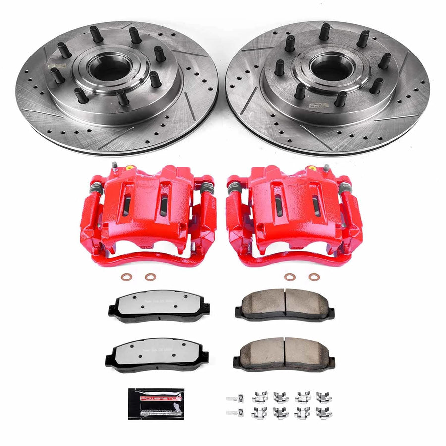 Z23 Evolution Sport Brake Kit Power Stop (KC4611) with Calipers, Front For Nissan Frontier 2005-2015, Suzuki Equator 2009-2012 [Model Specific]