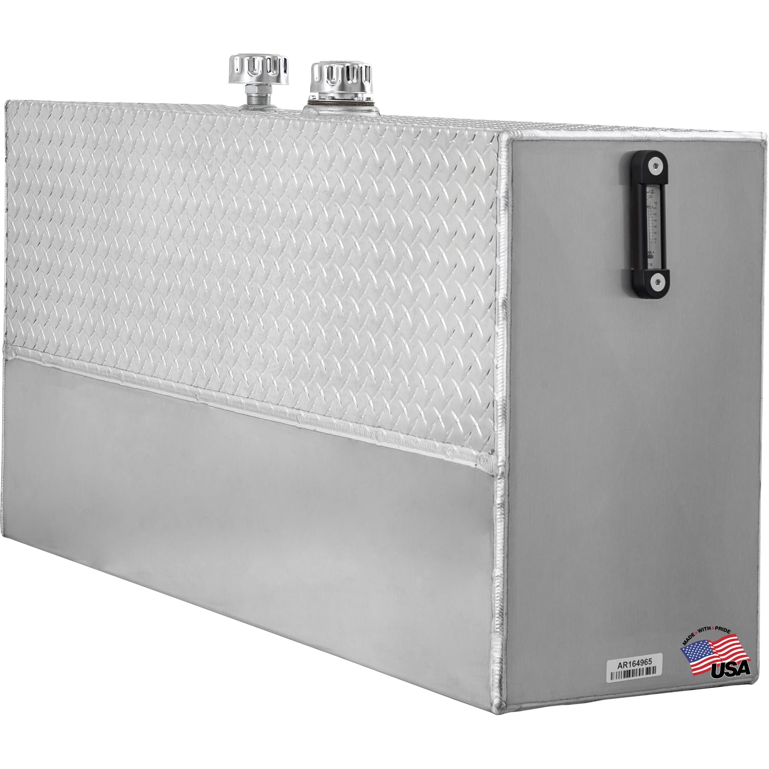 Buyers Products 70 Gallon UR70A Upright Aluminum Hydraulic Reservoir, Lightweight, With Baffles & Sight Gauge, Hydraulic Tank for Trucks