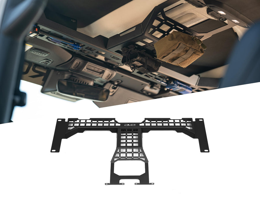 Offroad DV8 Overhead Molle Panel for 2018-2025 Jeep Wrangler & Gladiator | Provides Secure Storage for Your Off-Road & Daily Gear | Rigid Fitment | Black Powder Coated Finish | Durable Steel Design