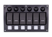 Sierra Switch Panel, SP21010 Weather Resistant 6P Contura Rocker w/Circuit Breaker