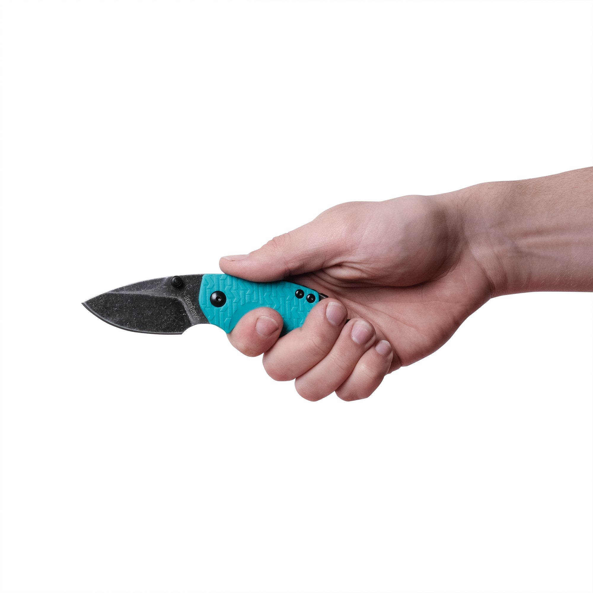 Kershaw Teal Shuffle Multifunction Folding Pocket Knife (8700TEALBW), 2.4 In. 8Cr13MoV Black Oxide Steel Blade with Blackwash Finish, Includes Thumbstud and Reversible Pocketclip; 2.8 oz.