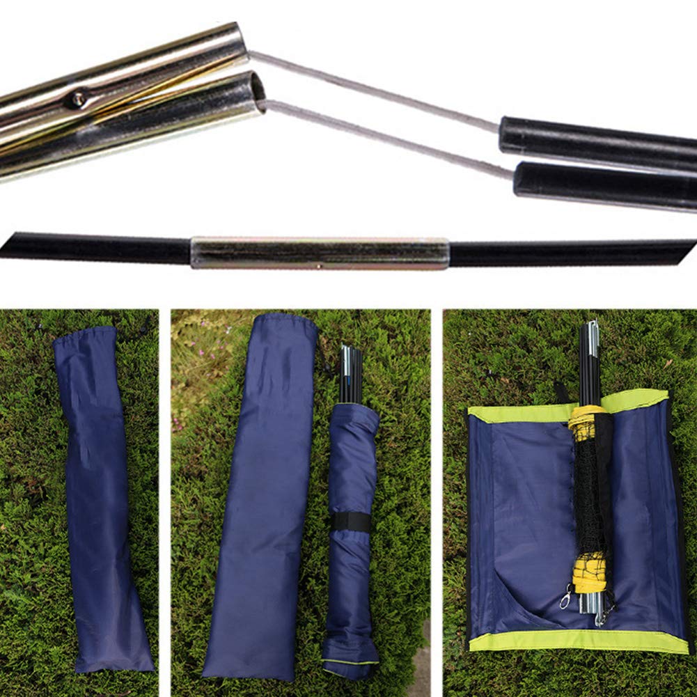 Lightweight Badminton Net, Portable Movable Mesh Badminton Net with Stand, Suitable for Indoor Outdoor Training Beach Sports Competition Lawn Backyard and More