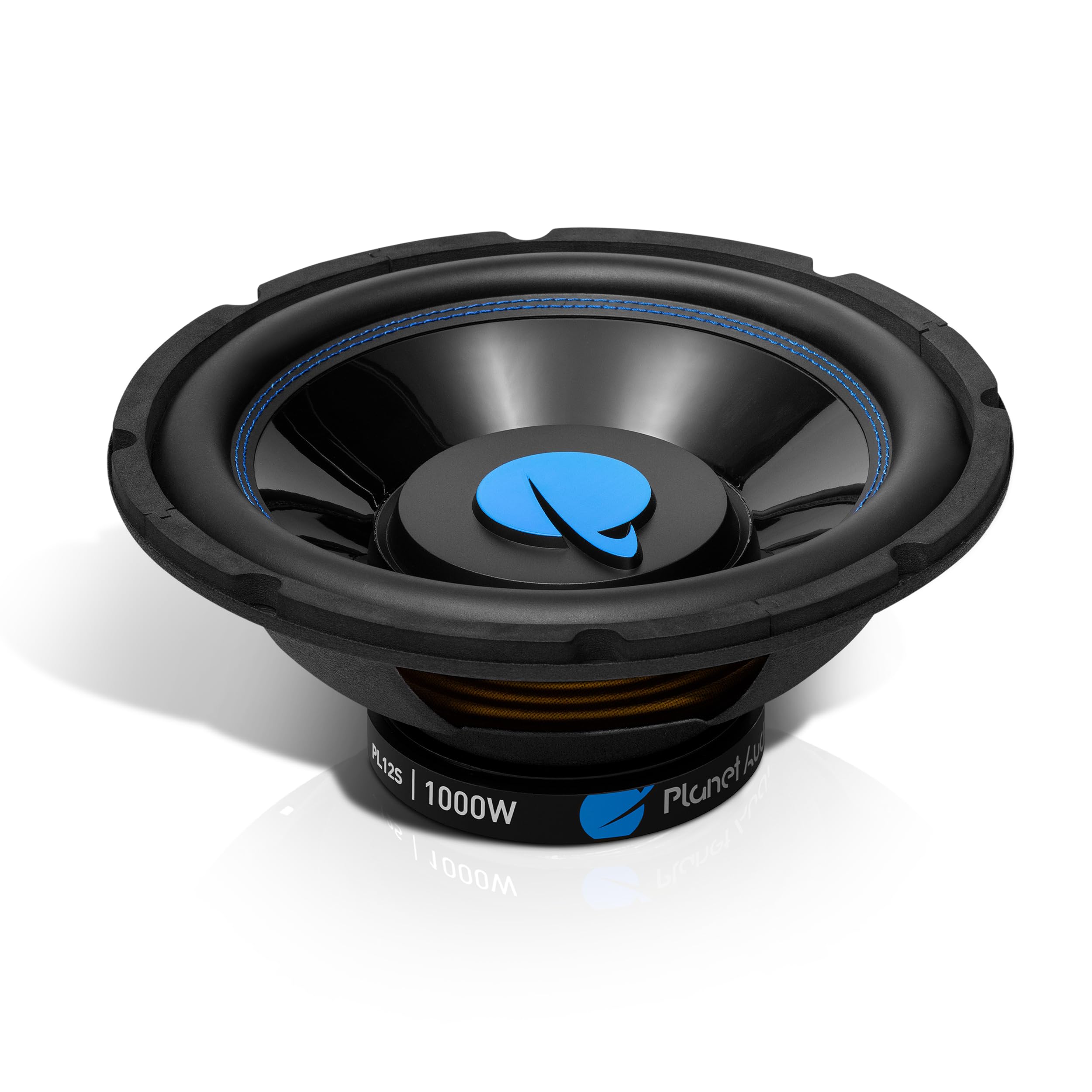 Planet Audio Pulse Series PL12S 12 Inch Car Audio Subwoofer - 1000 Watts Max, Single 4 Ohm Voice Coil, Sold Individually, for Truck, Boxes and Enclosures, Use with Amplifier