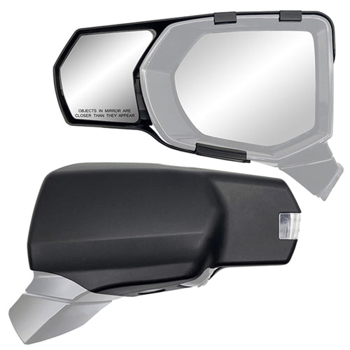 K SOURCE 80950 Snap & Zap Custom Fit Towing Mirror for 2021 up Escalade, Suburban, Tahoe, Yukon, Patented