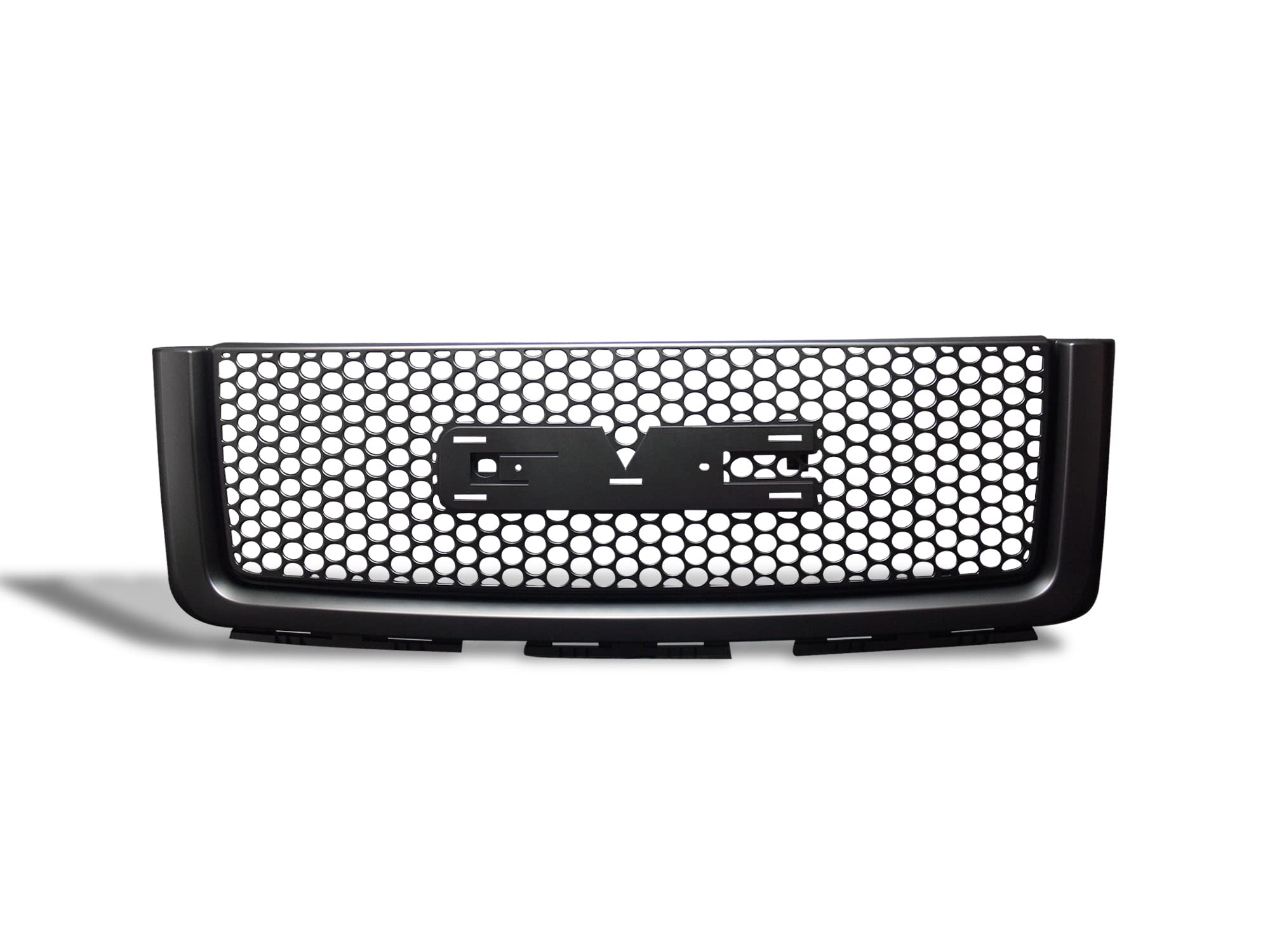 Denali Round Mesh Front Hood Grille Bumper Guard Armordillo USA 7148642 - Gloss Black Fits 2007-2013 GMC Sierra 1500