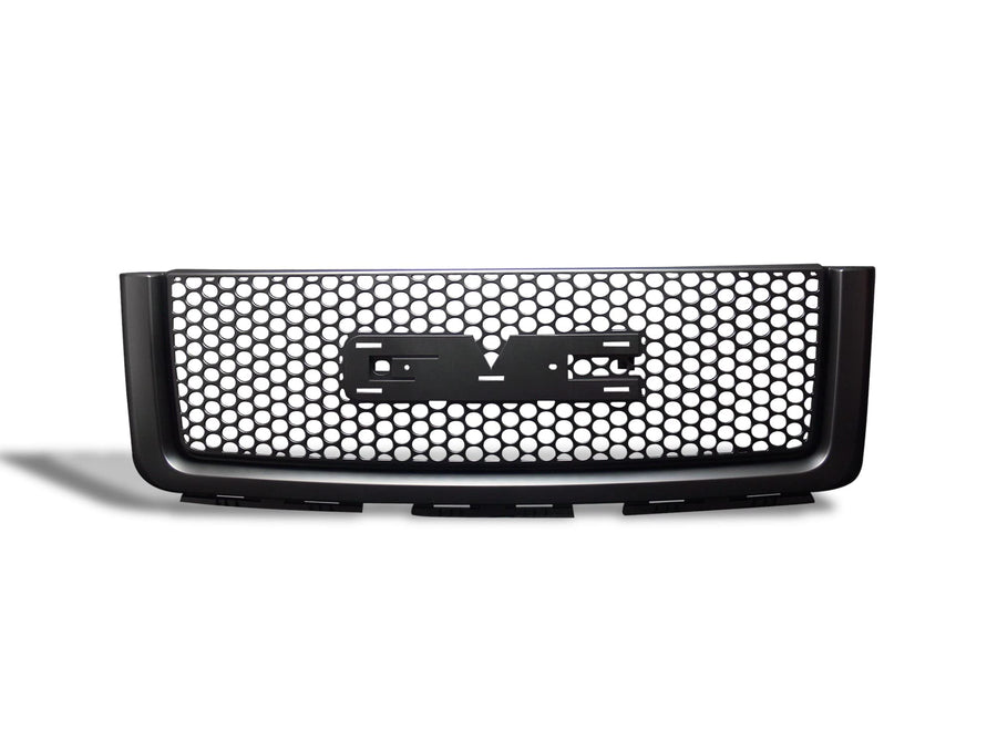 Denali Round Mesh Front Hood Grille Bumper Guard Armordillo USA 7148642 - Gloss Black Fits 2007-2013 GMC Sierra 1500