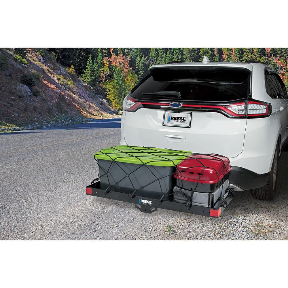 6502 Pro-series Hitch Mounted StrongArm Folding Cargo Carrier for 2” Receivers, Black