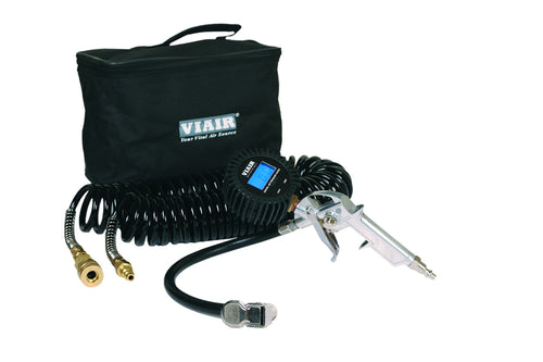 Digital Inflation Kit Viair 00044 with 2.5" Digital Tire Gun, 30' Hose and Carry Bag