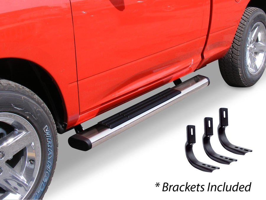 6" Go Rhino OE Xtreme Sidesteps & Brackets | Stainless Steel, Polished | 686412652PS | Fits 2004-2014 Ford F-150 Standard Cab Pickup
