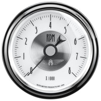 Auto Meter Prestige Pearl 3-3/8" Electric in-Dash Tachometer (0-8,000 RPM, 85.7mm)