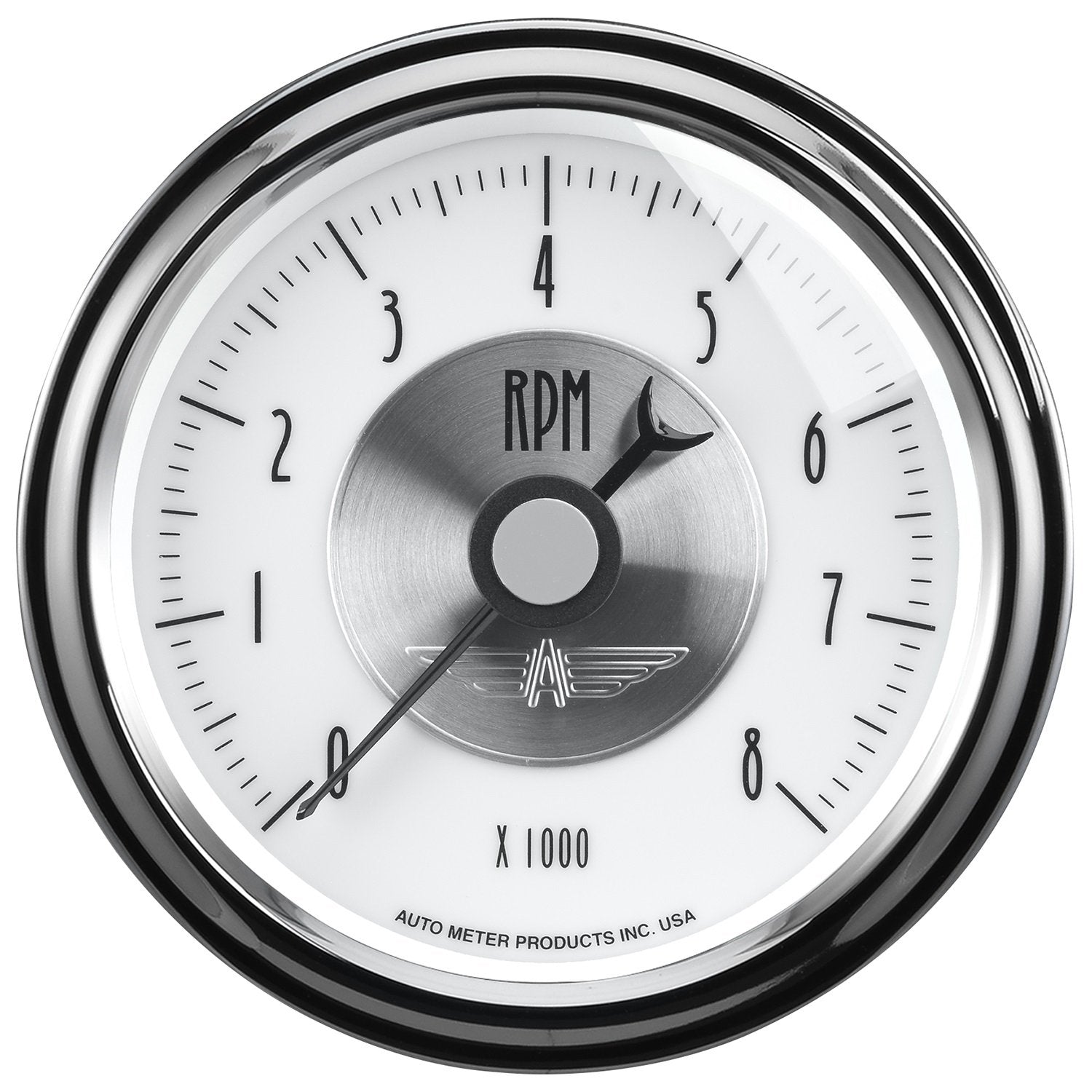 Auto Meter Prestige Pearl 3-3/8" Electric in-Dash Tachometer (0-8,000 RPM, 85.7mm)