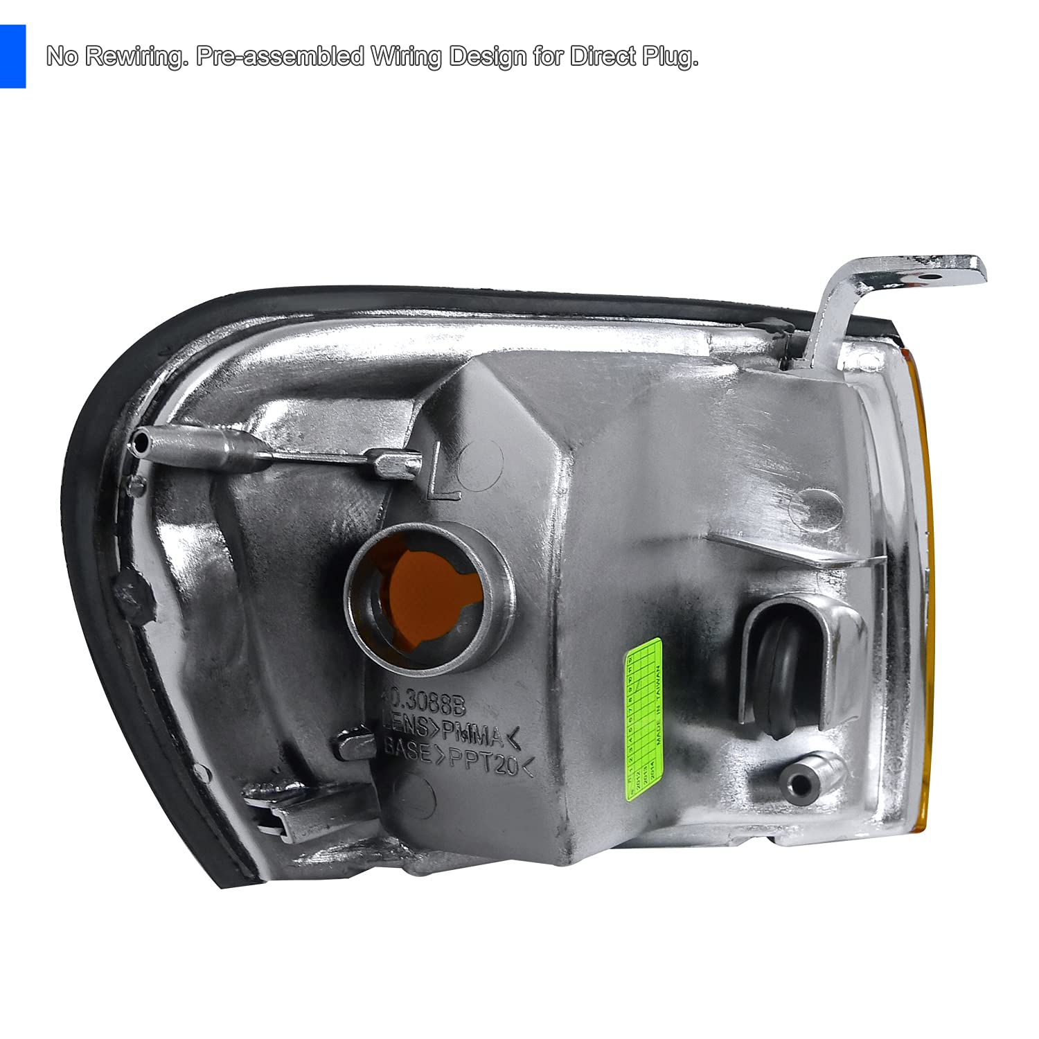 Amber Lens Corner Lights SPEC-D TUNING Compatible with 1995-2001 Subaru Impreza L+R Pair Assembly