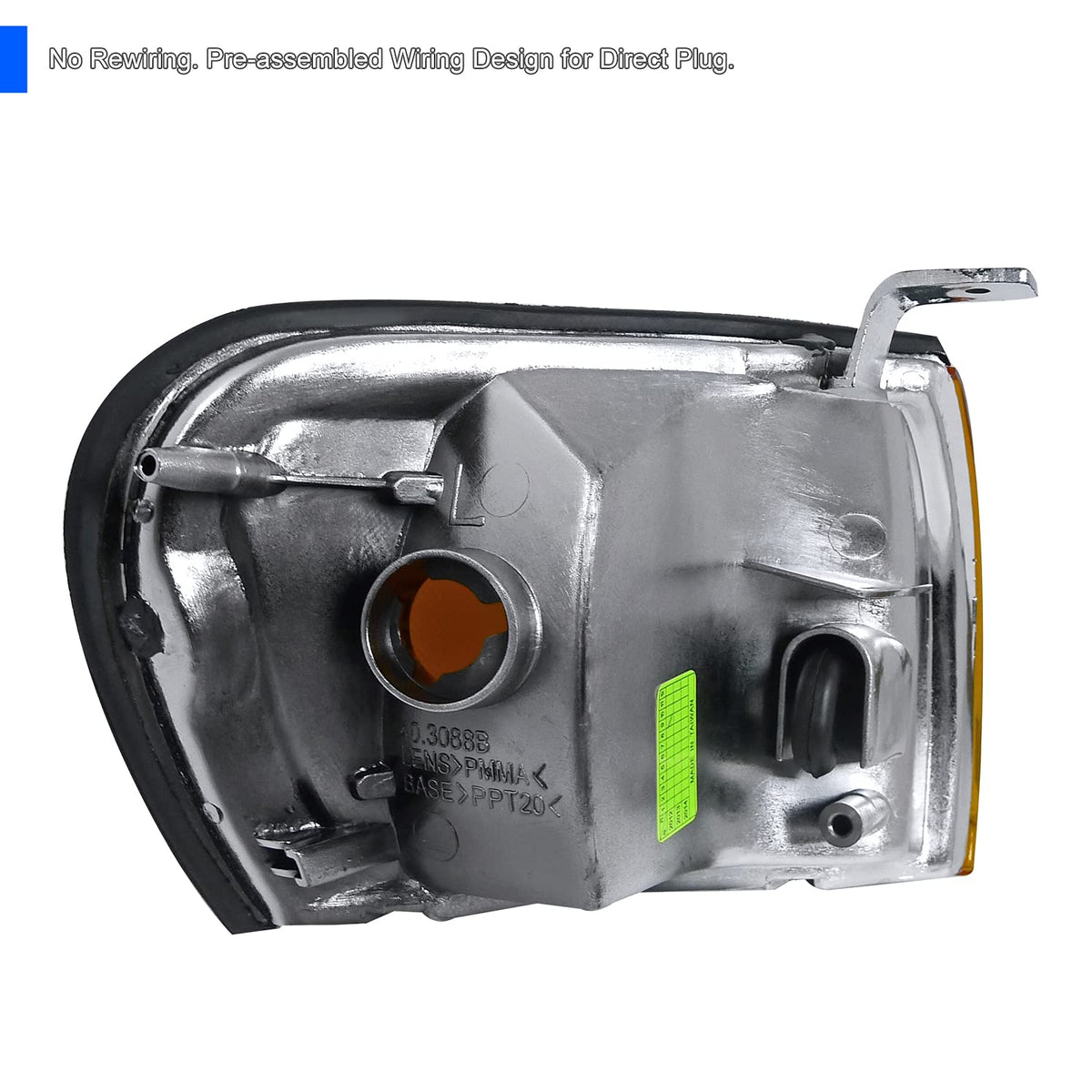 Amber Lens Corner Lights SPEC-D TUNING Compatible with 1995-2001 Subaru Impreza L+R Pair Assembly