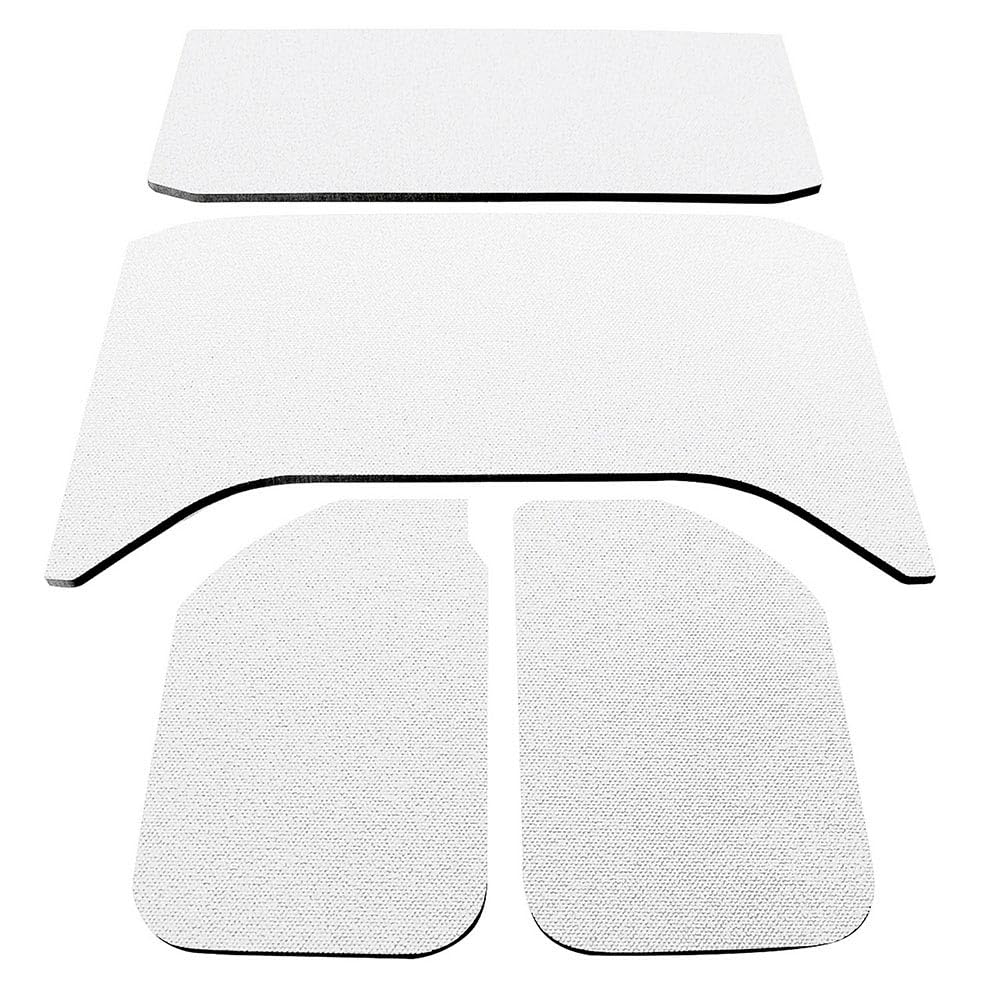 Boom Mat Design Engineering 050141 White Sound Deadening Headliner Compatible with 4-Door Jeep Wrangler JK (2011-2018)