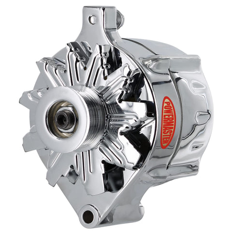 Alt Ford Powermaster Upgrade Chrome 140A 16 Volt Smooth Look TM 6 grv Pulley 1-Wire