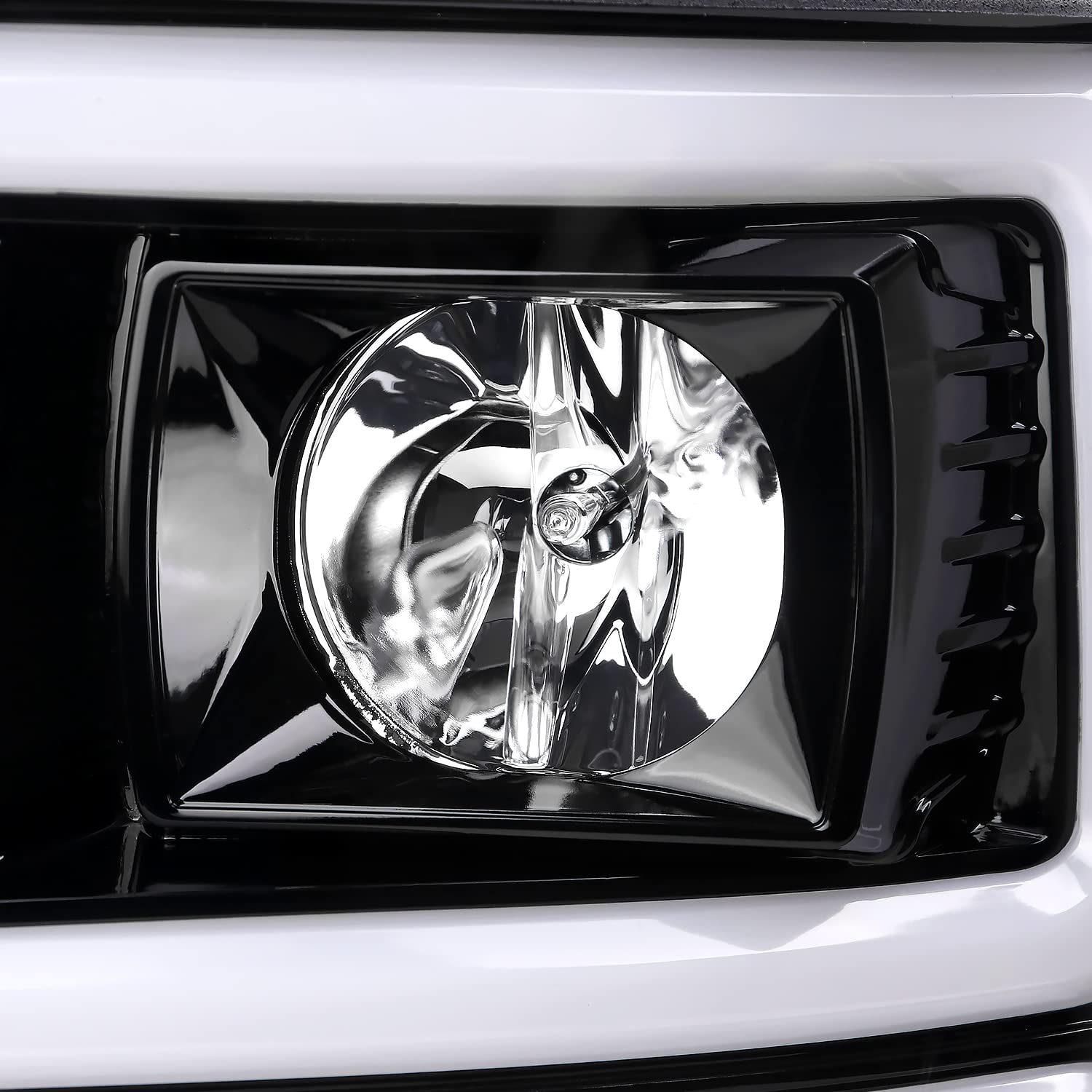 Jet Black SPEC-D TUNING Sequential Switchback Projector Headlights Compatible with 2008-2010 Ford F-250, F-350, F-450