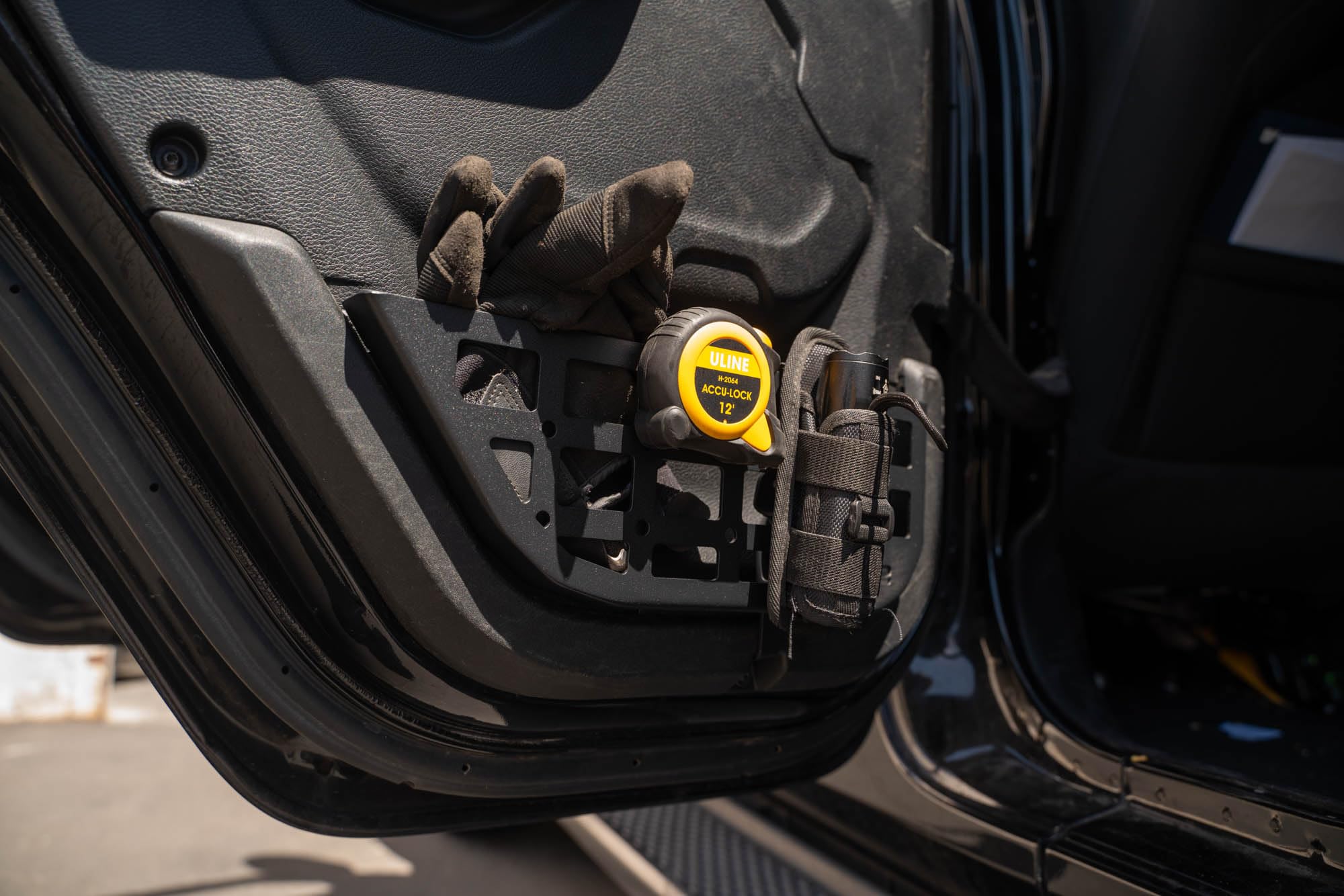 Slim Rear Door Molle Pockets DV8 Offroad for 2018-2025 Jeep Wrangler JL & 2020-2025 Gladiator JT | Replaces The Weak Factory Netting | Molle Panel Design | Slim Width for Improved Legroom | Pair