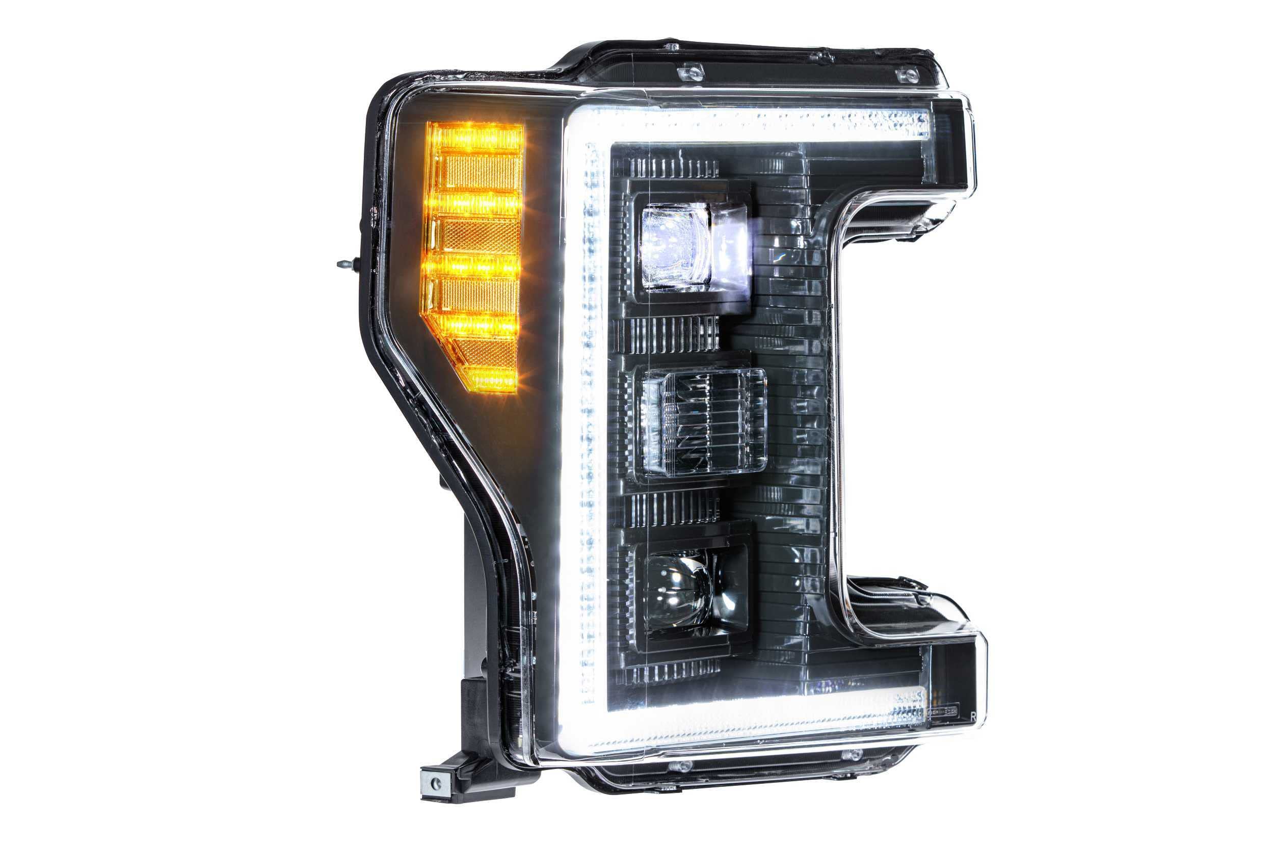 Morimoto XB LED Headlight Housing Upgrade, Fits 2017-2019 Ford Superduty, Plug and Play Replacement, DOT Approved Assembly with LED Headlights (High/Low), DRLs, & UV Coated Lenses (1x LF554)