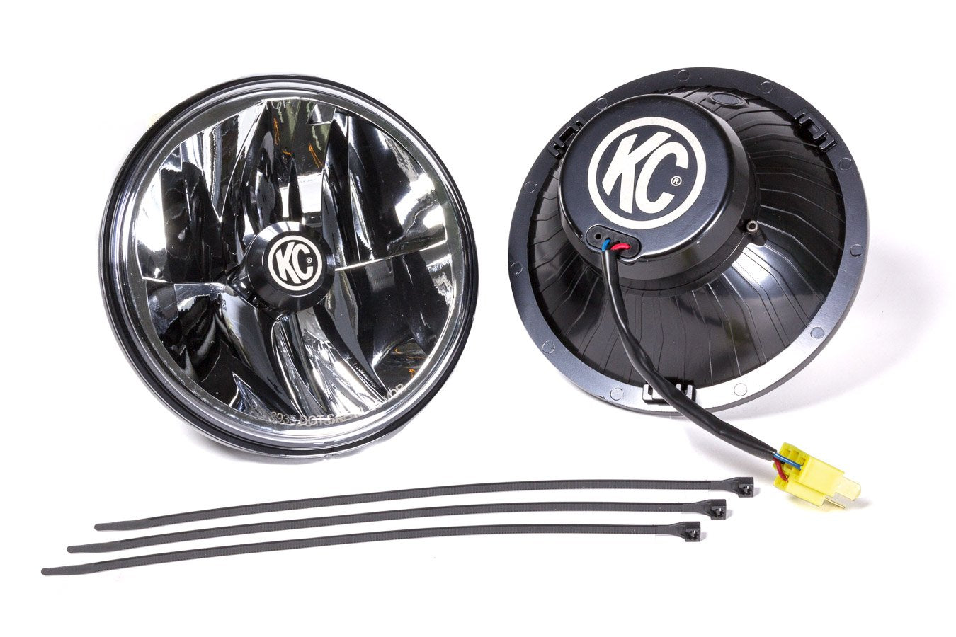 KC HiLiTES Gravity LED 7" DOT Headlight, Jeep TJ 97-06/H4 Universal - Pair Pack System 42361
