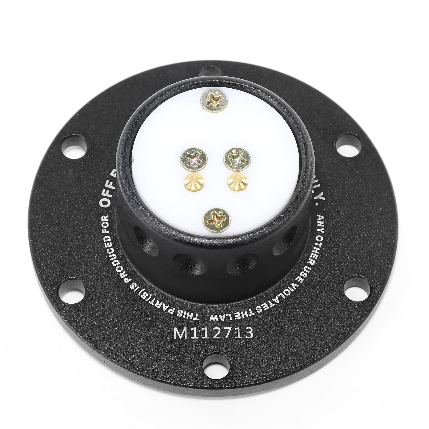 NRG Innovations Steering Wheel NRG-SRK-MBK Quick Release Bottom Base (Male) End Only, Black Body