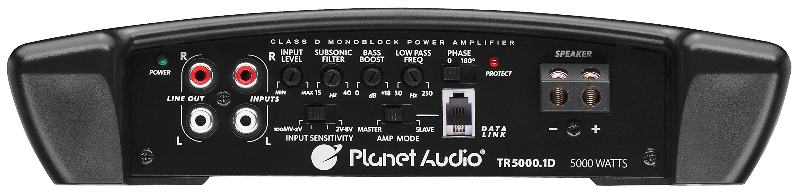 Planet Audio TR5000.1D Monoblock Class D Car Amplifier - 5000 High Output, 1 Ohm, Low Level Inputs, Low Pass Crossover, Hook Up to Subwoofer for Bass
