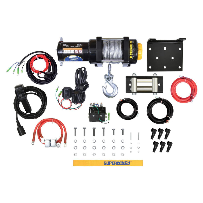 Black Superwinch (1140220) 12 VDC LT4000ATV Winch - 4000 lb. Load Capacity