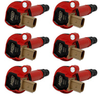 82576 MSD Ignition Coils, Red, 6-Pack (3-Pin Connector)