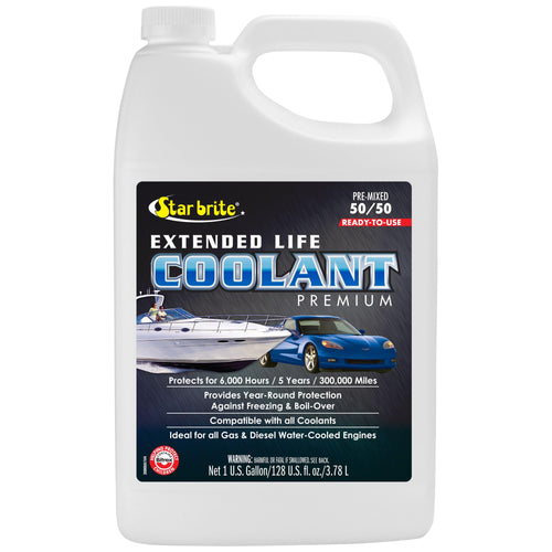 50/50 STAR BRITE Ready-to-Use 150000 Mile Antifreeze Coolant, 128 fl. oz./1 gal
