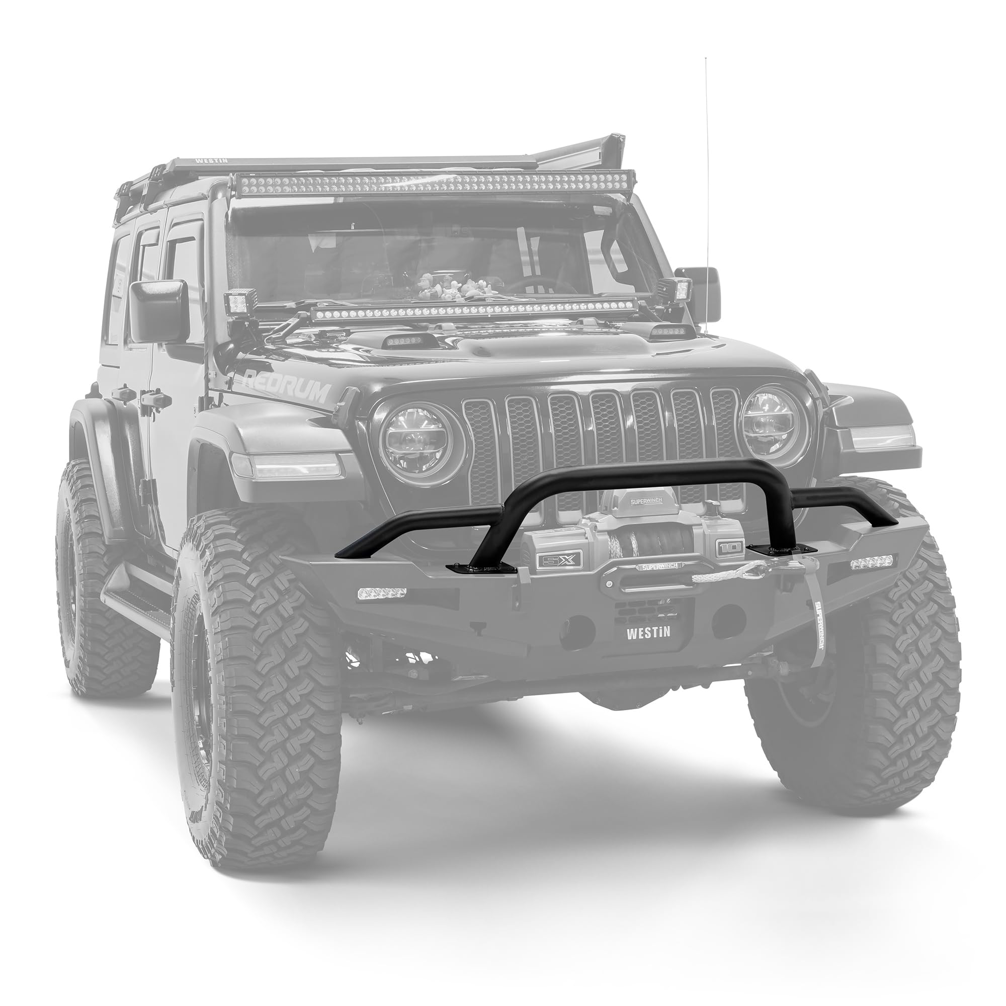 Westin XTS 59-741195 Round Bull Bar fits 2018-2023 Wranlger JL 2020-2026 Gladiator