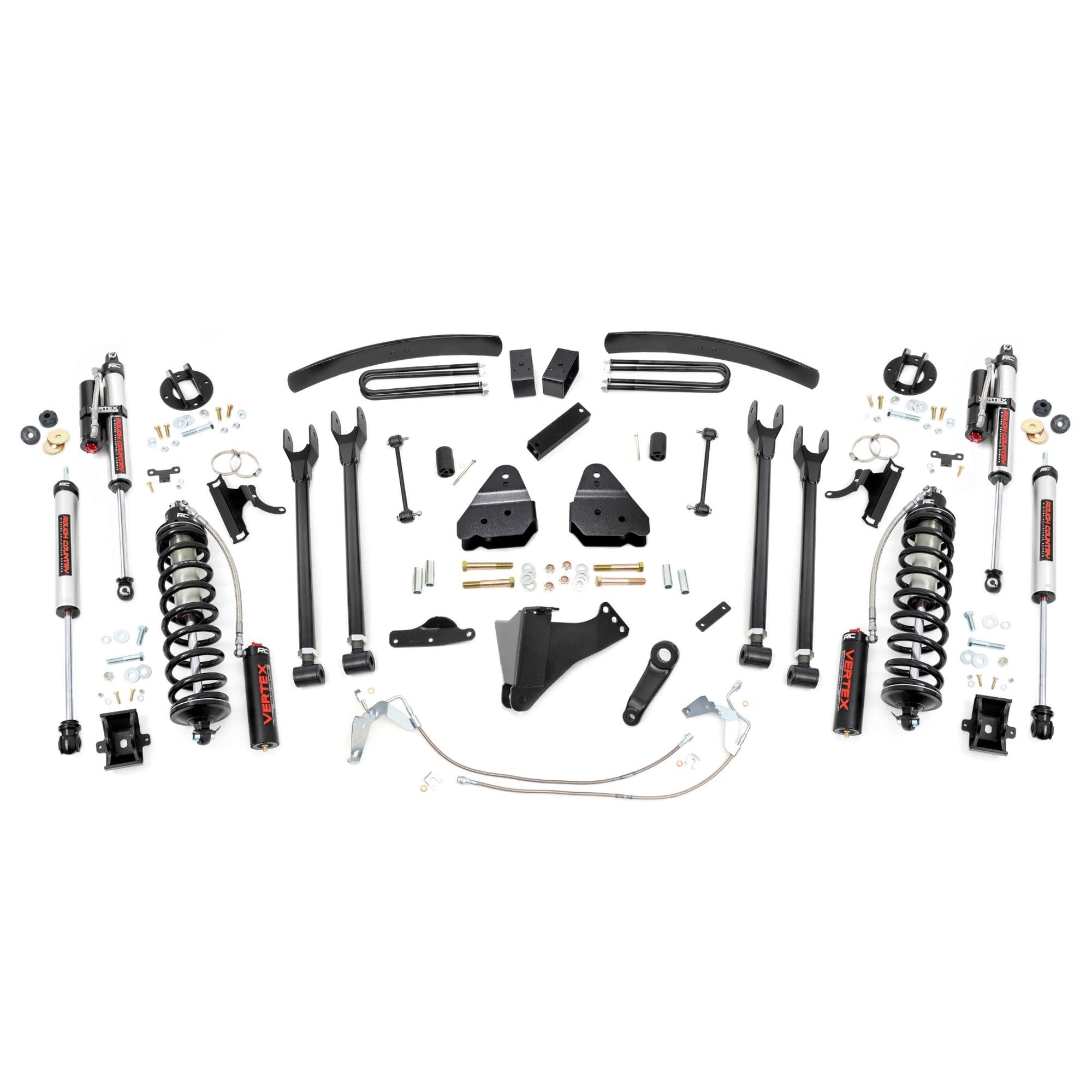 6" Rough Country Coilover Lift Kit for 08-10 Ford Super Duty | 4 Link - 58458