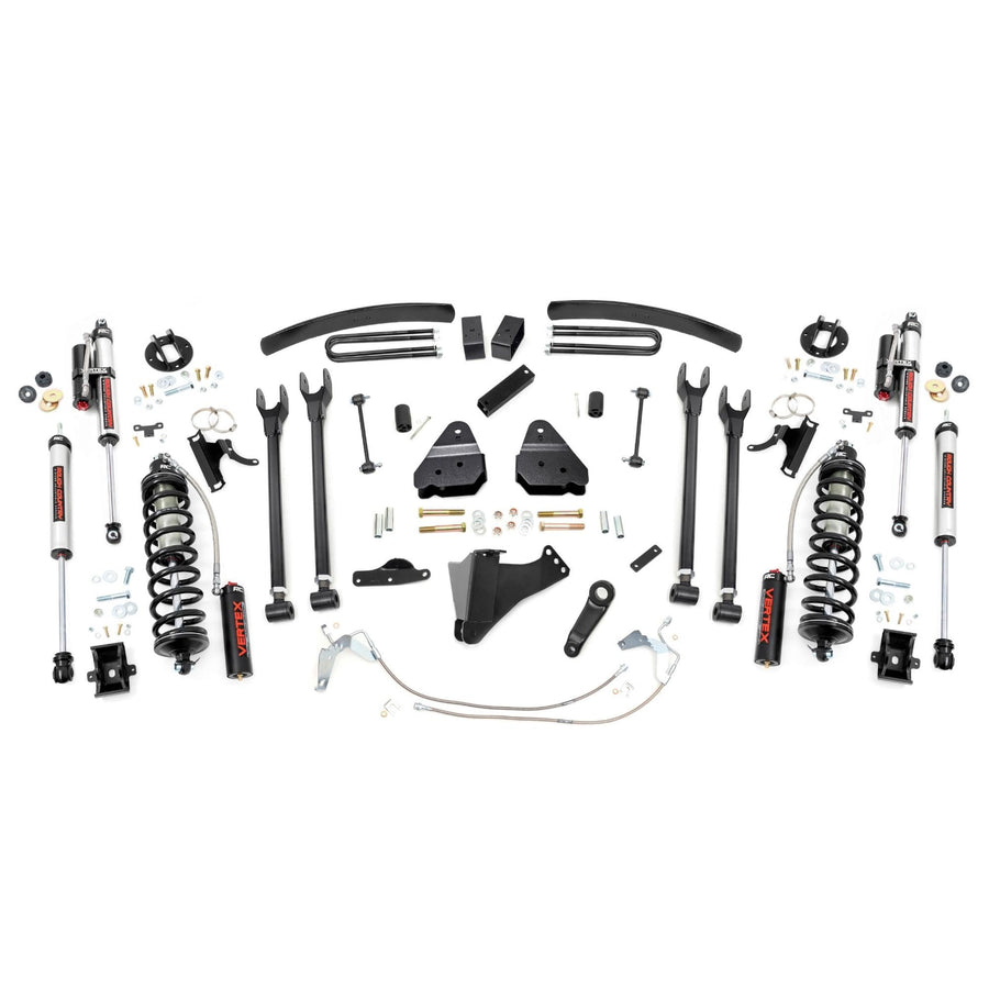 6" Rough Country Coilover Lift Kit for 08-10 Ford Super Duty | 4 Link - 58458