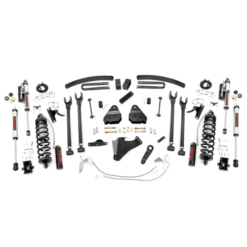 6" Rough Country Coilover Lift Kit for 08-10 Ford Super Duty | 4 Link - 58458