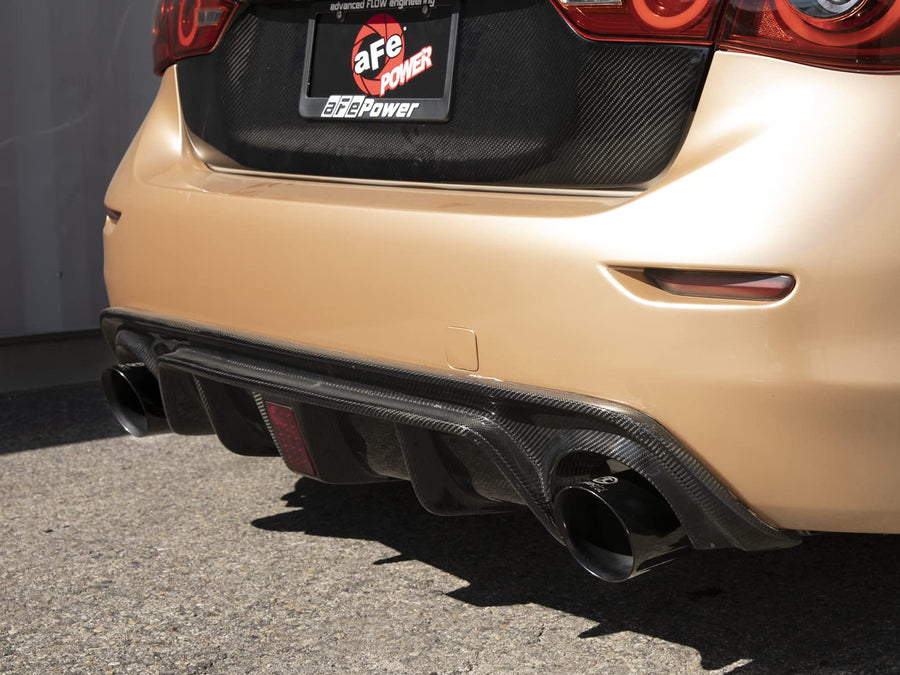 aFe 2.5in Takeda SS Cat-Back Exhaust w/ Black Tips - Infiniti Q50 V6 3.7L 2014-2015