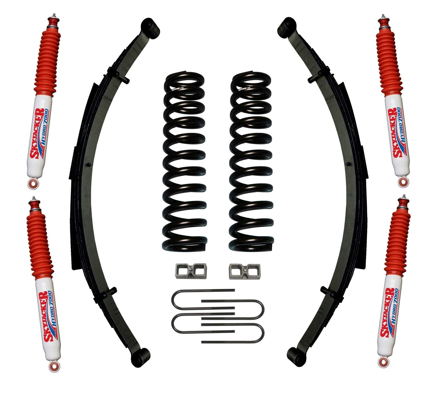 Skyjacker Suspension 179PKS-H Lift Kit w/Shock 9 in. Incl. Front/Rear Springs Rear U Bolt Kit 2 in. Rear Blocks