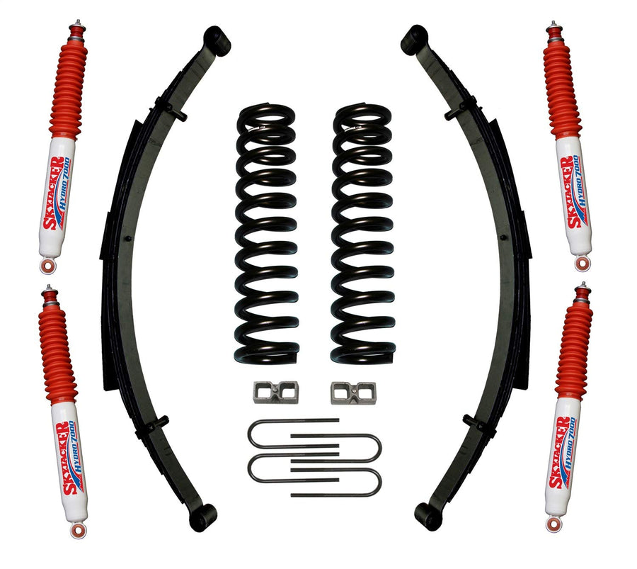 Skyjacker Suspension 179PKS-H Lift Kit w/Shock 9 in. Incl. Front/Rear Springs Rear U Bolt Kit 2 in. Rear Blocks