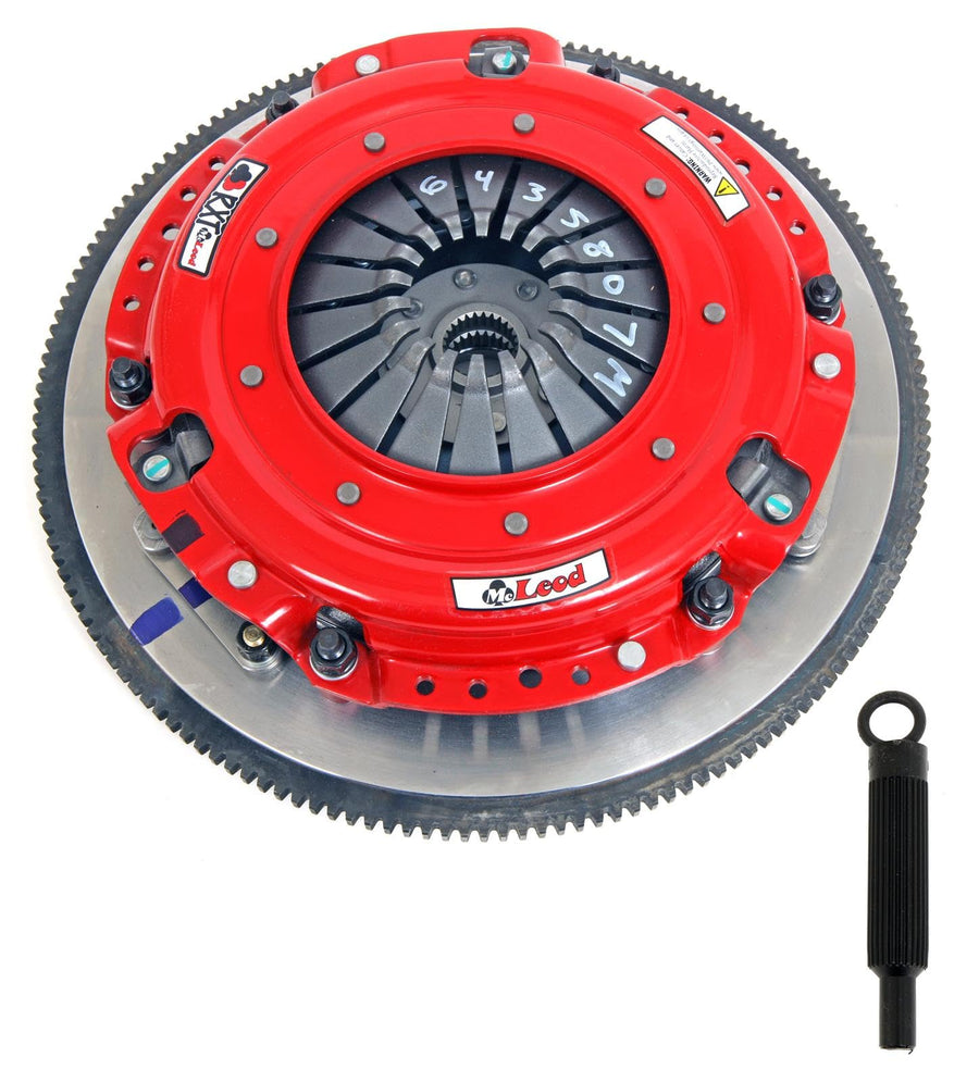 RXT Twin Disc Clutch Kit McLeod w/Steel Flywheel - Mod Motor Fords w/8 Bolt Crank 1-1/8in x 26 Input (6435807M)