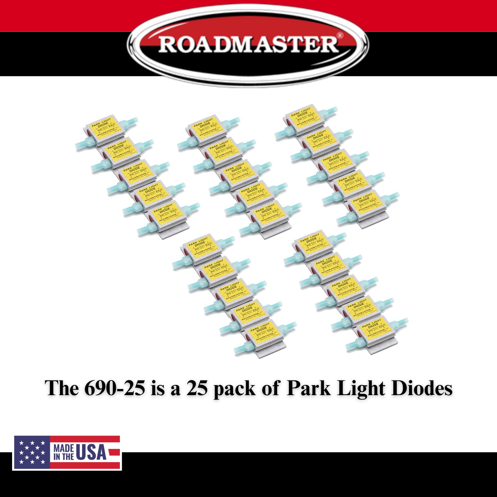 Park Light Diodes Roadmaster 690 Pack of 1 Compatible with Towed Vehicle Lighting Systems | Prevents Electrical Feedback Between Motorhome and Towed Vehicle Lighting Systems