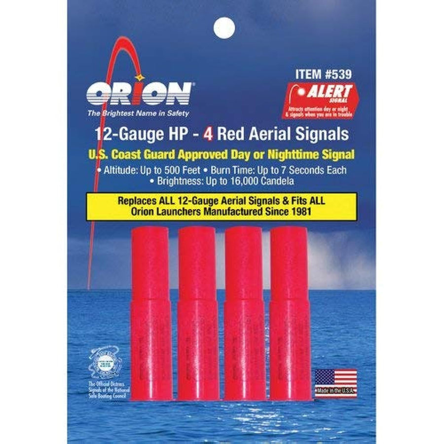 Orion Areial Safety Flare Refill, Red (4 Piece Pack)