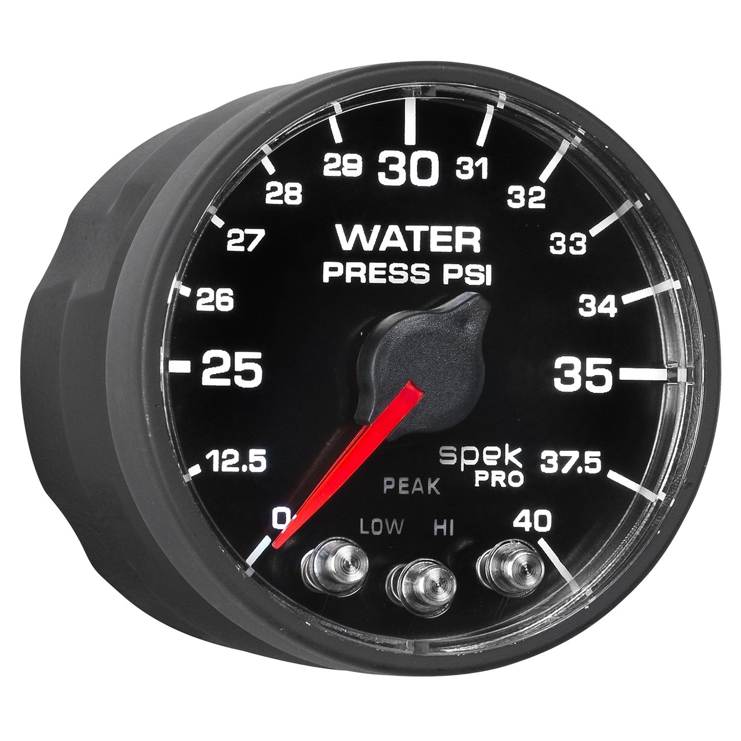 Gauge AutoMeter P551328-N1 Water Press (Spek-Pro - Nascar 2-1/16" Water Press, 0-40 Psi, BFB, Spek, Nl)