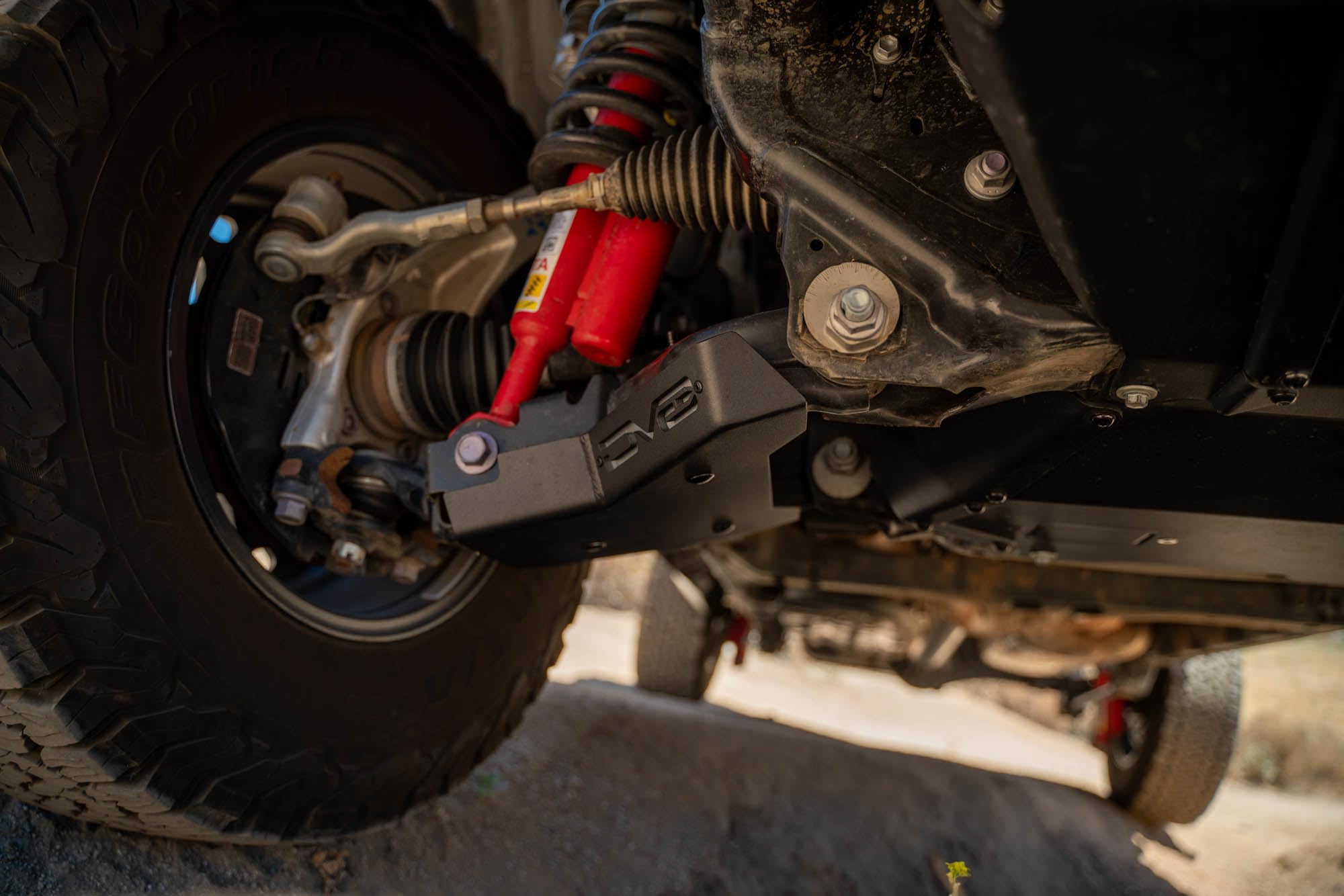 A-Arm Skid Plates DV8 Offroad for 2024 Toyota Tacoma | Double Thick Front End for Maximum Protection | Included Carriage Bolt Hardware | Fully Bolt-On Installation | 5mm Steel | Sold as a Pair
