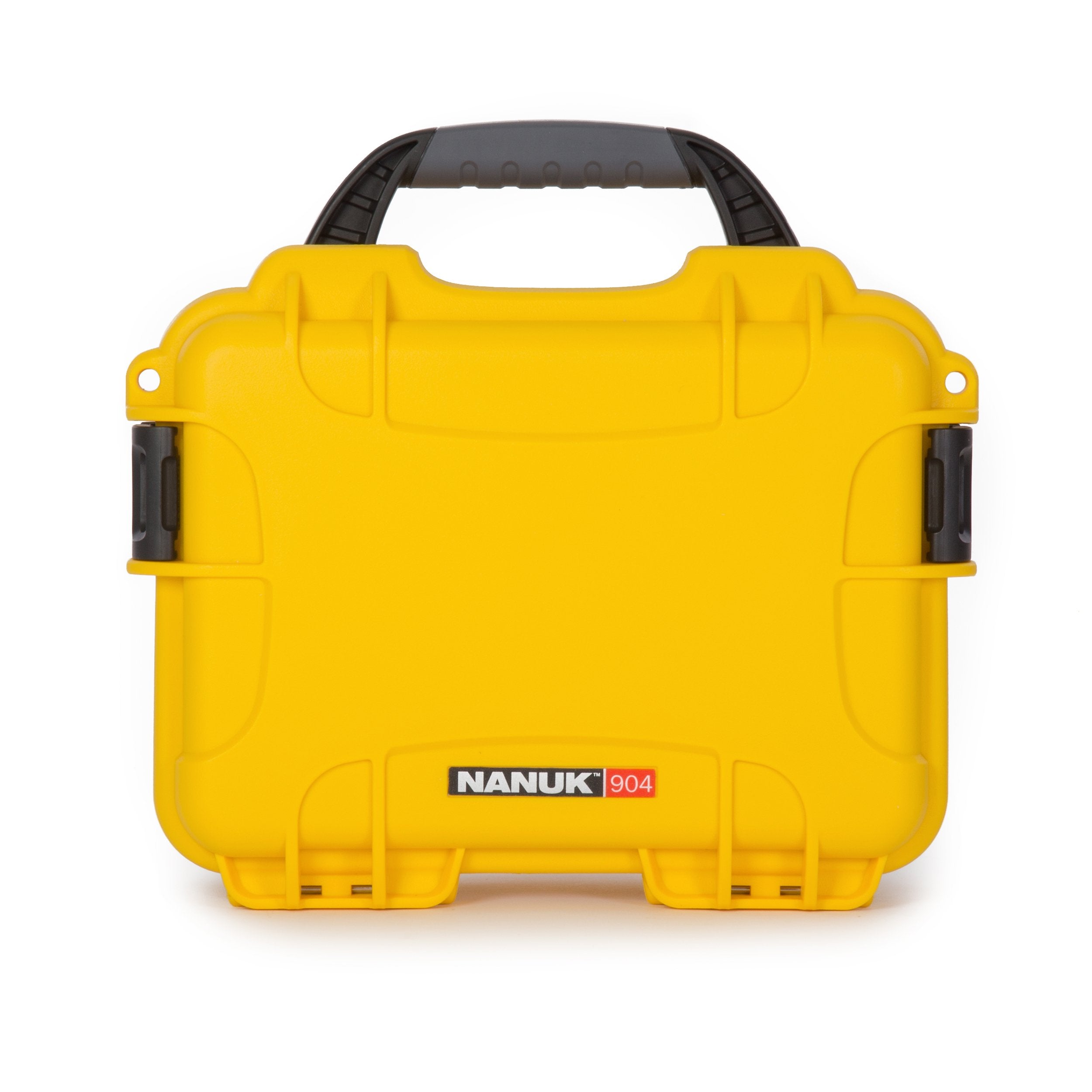 Nanuk 904 Small Series Lightweight NK-7 Resin Waterproof Protective Case for Mirrorless Camera or 2-Way Radio, Yellow