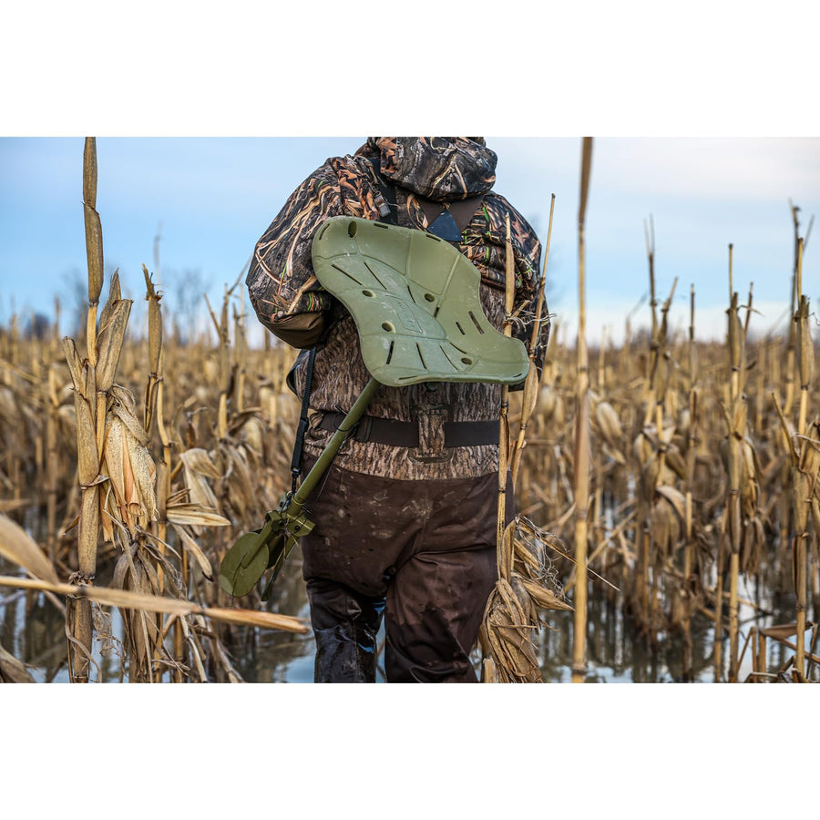 Ergo Ultimate Avian-X Marsh Seat for Waterfowl Hunting - Ergonomic Lightweight Durable Solid Stable Adjustable Rotating Supportive Pressure-Relieving Stool with Carry Sling